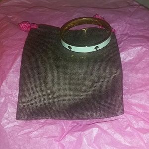 Kate spade white and gold bangle